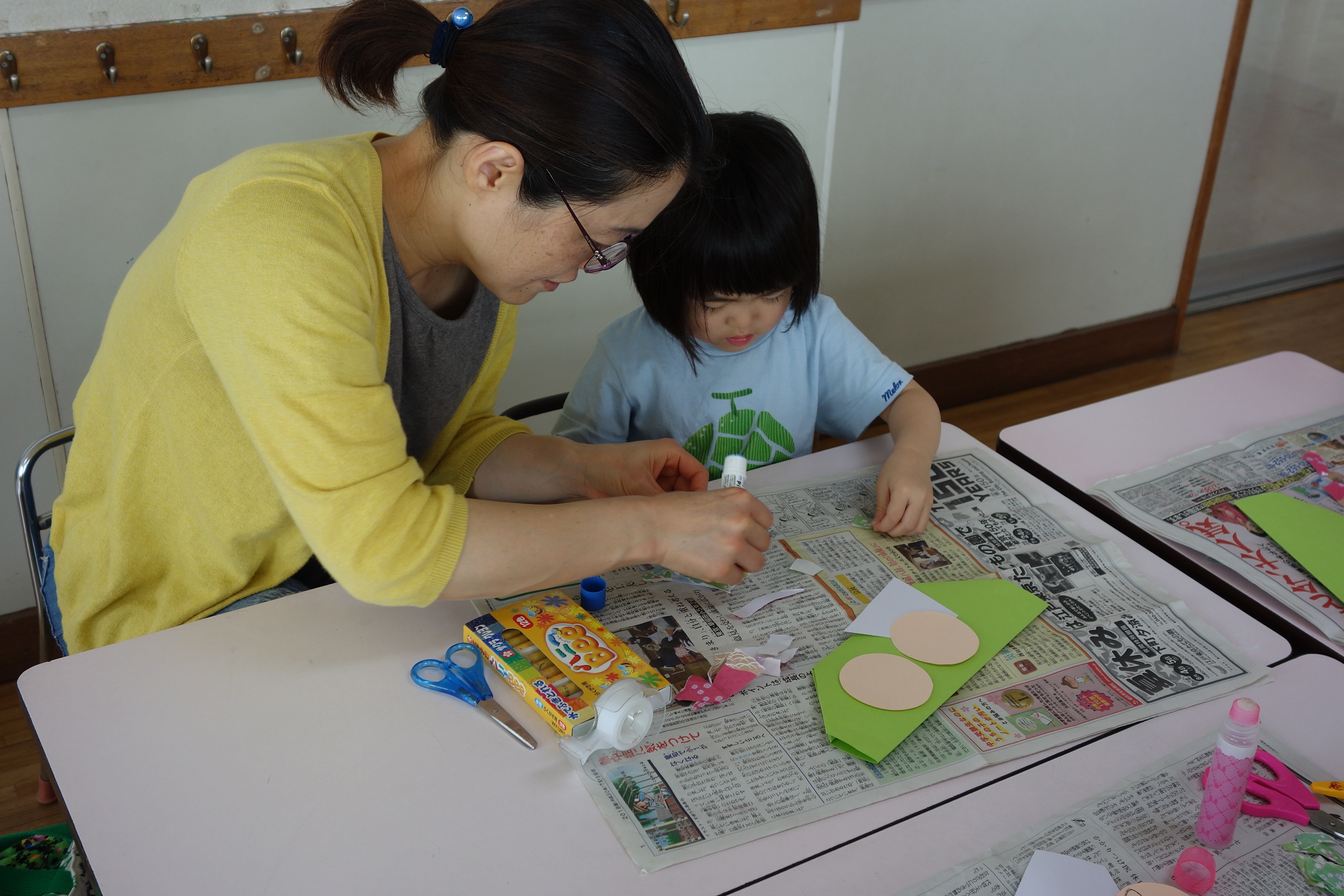 制作 七夕飾り 花乃幼稚園